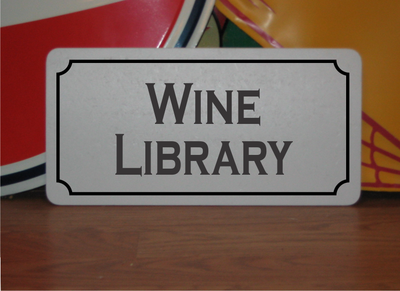 Wine Library Metal Sign