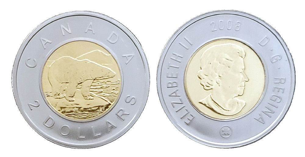 Canada 2008 Regular Specimen Toonie!!