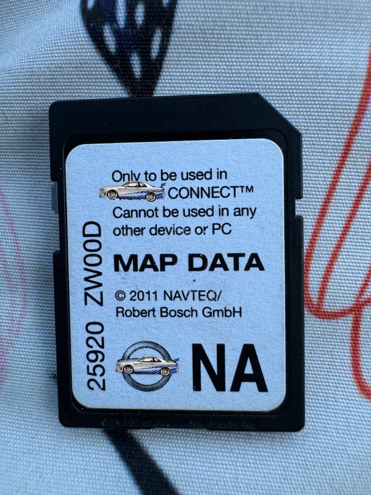 25920 ZW00D Navigation SD Memory Card GPS Map