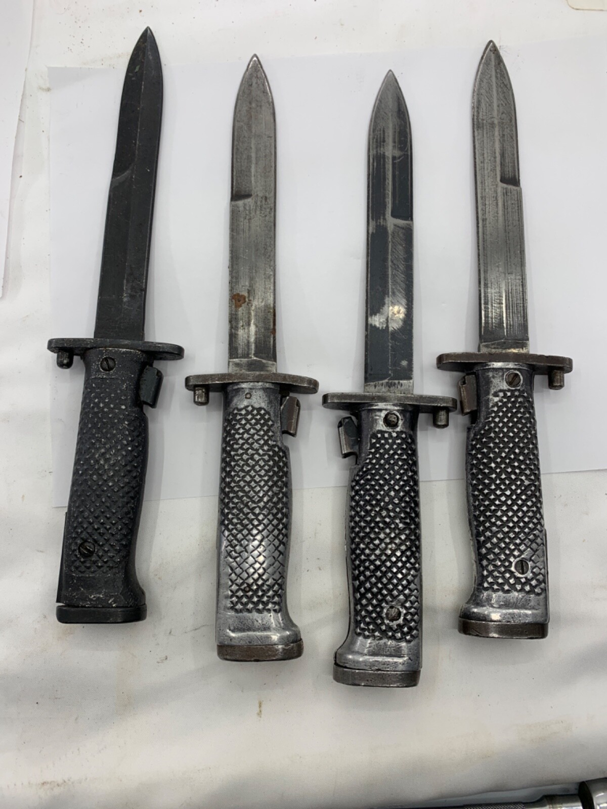 M5A1 BAYONET. MADE IN TURKEY ALUMINUM GRIPS. FAIR TO EXCELLENT