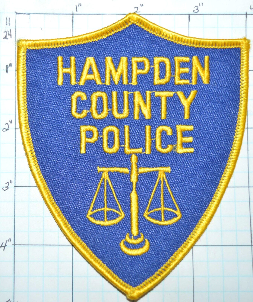MASSACHUSETTS, HAMPDEN COUNTY POLICE DEPT PATCH