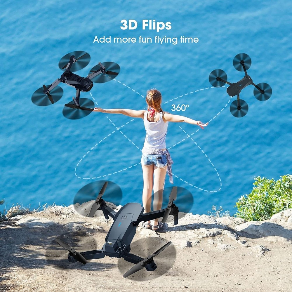 Portable RC Quadcopter for Beginners - 2 Batteries