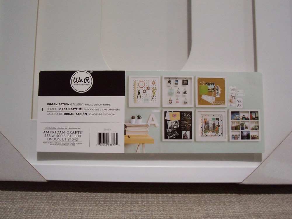 We R Memory Keepers ORGANIZATION GALLERY Hinged Display Frame New in BOX