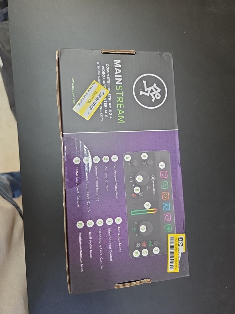 New Mackie MainStream Complete Live Streaming &Video Capture Recording Interface