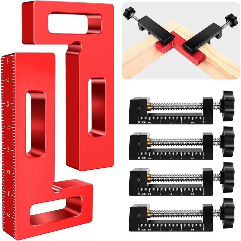 Woodworking Corner Clamps 90 Degree Right Angle Tool Set DIY Projects Frames