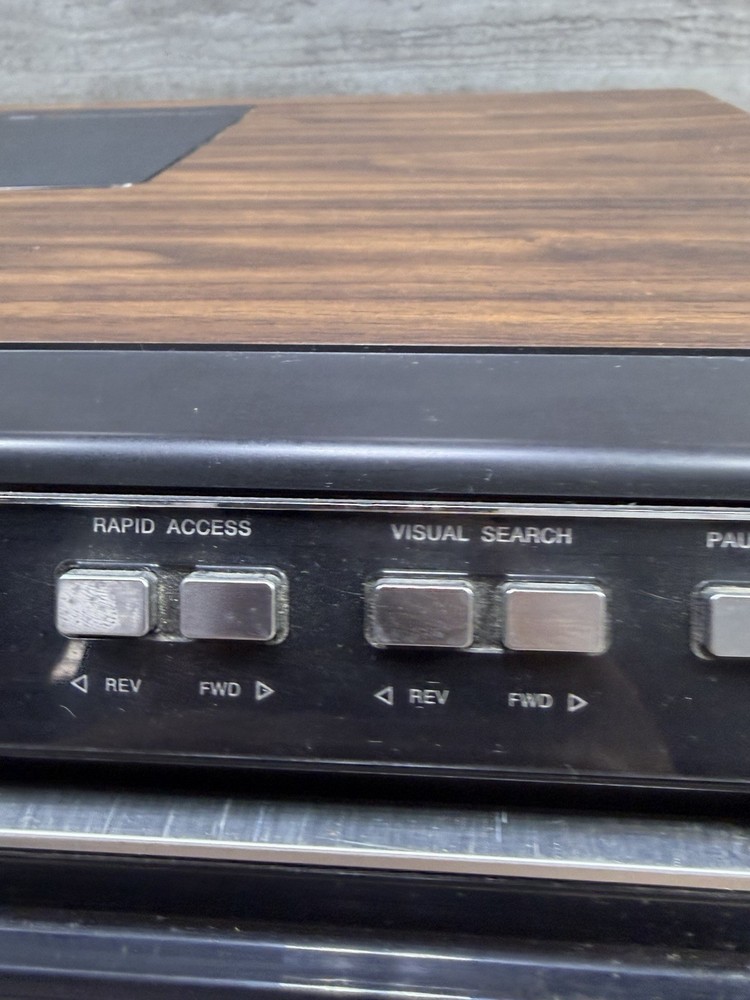 AS IS PARTIAL WORKING RCA SelectaVision CED Video Disc Player SFT100W + 3 Discs