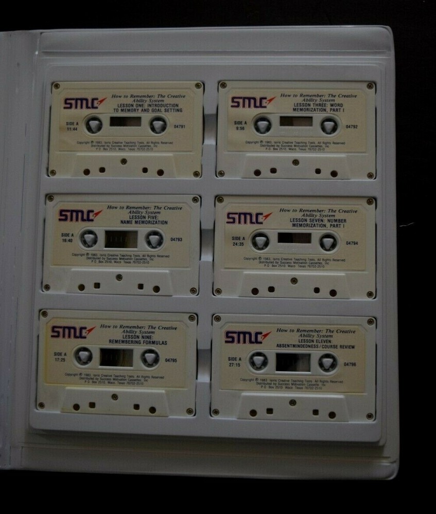 "HOW TO REMEMBER: THE CREATIVE ABILITY SYSTEM," Cassette Program & Guidebook, PO