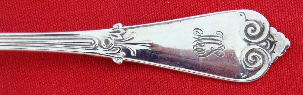 BEEKMAN by Tiffany Sterling Silver GRAPEFRUIT SPOON w/KNOBS, 5 7/8", Mono.