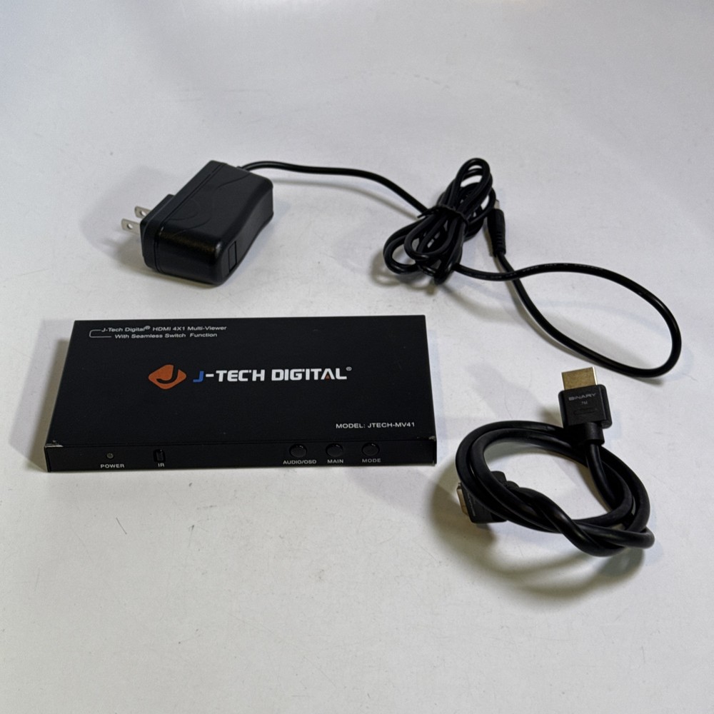 J-Tech JTECH-MV41 Digital HDMI 4x1 Multi-viewer Seamless Switch Function Tested