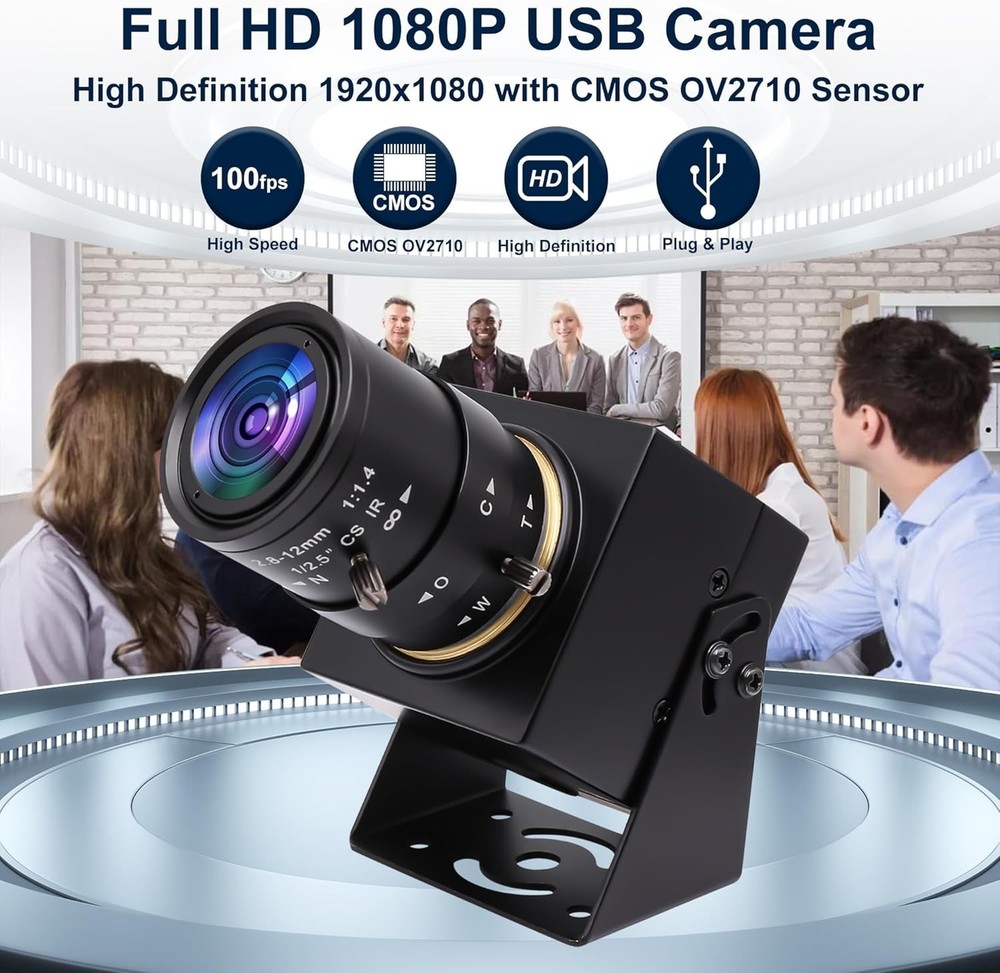 Compact 1080P Video Camera with Manual Focus for Teaching and Presentations