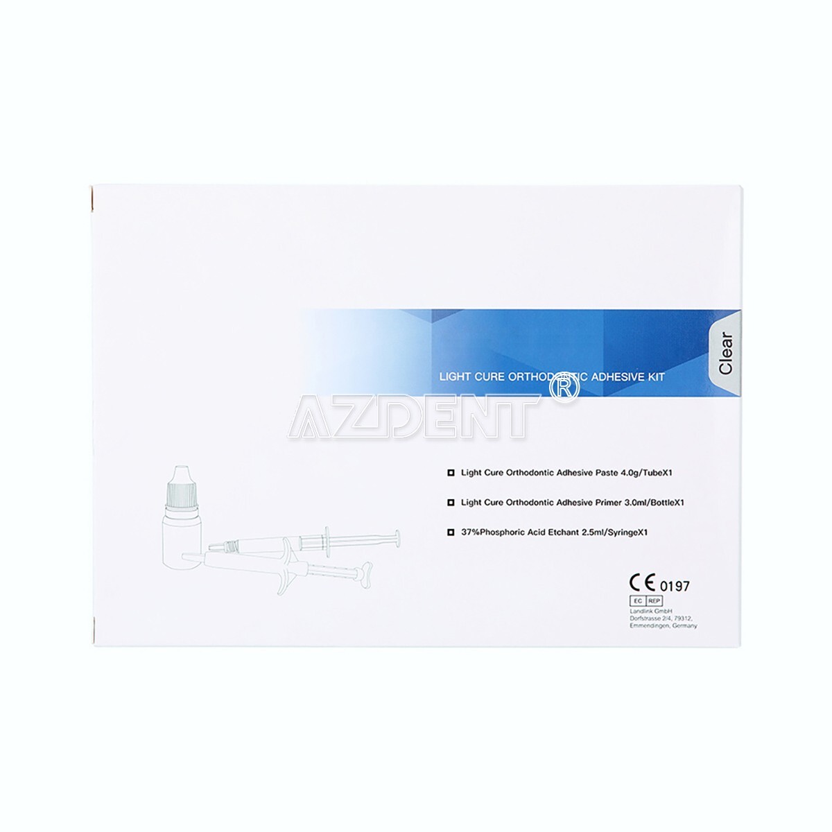 Kit de adhesivo fotosolidificado para ortodoncia dental para Unión de soporte