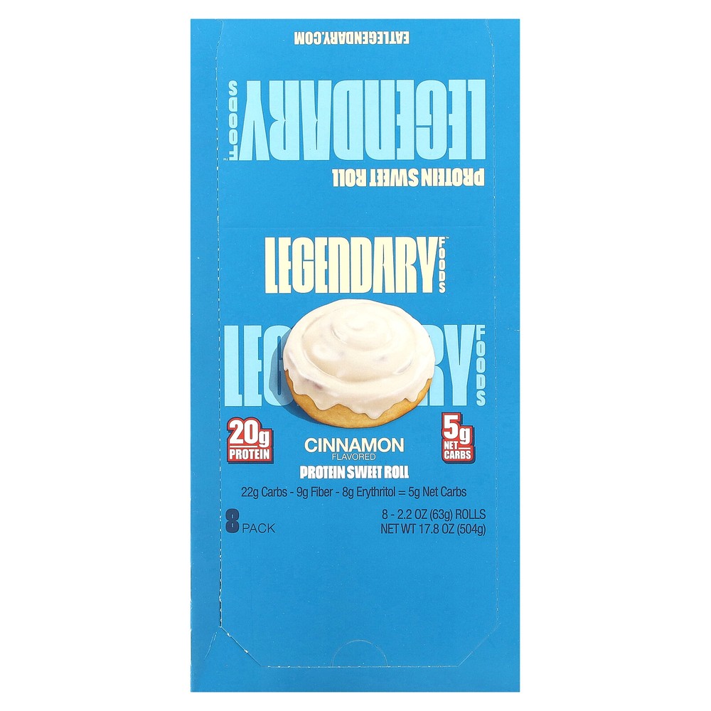 Protein Sweet Roll, Cinnamon, 8 Pack, 2.2 oz (63 g) Each
