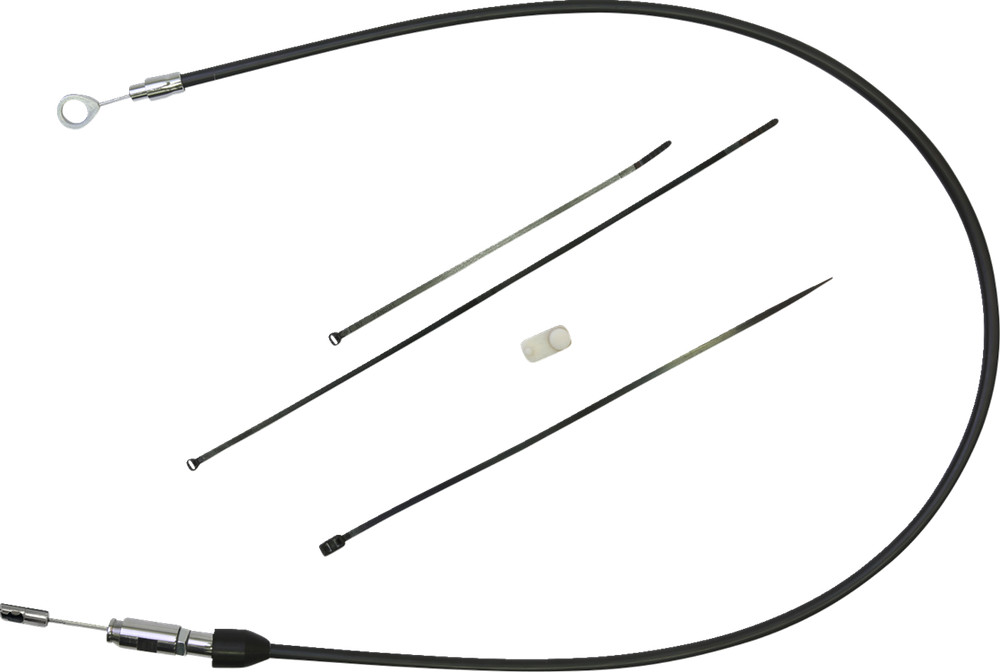 DRAG SPECIALTIES Quick Connect Clutch Cable - Upper - 35" - Black/Chrome