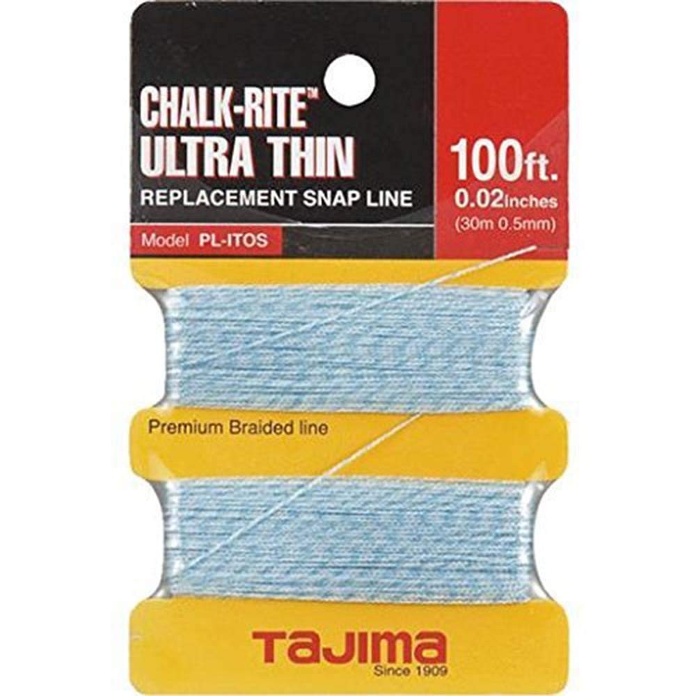 Snap-Line - 0.5 mm x 100 ft Chalk-Rite Braided String for Ultra-Thin & Precis...
