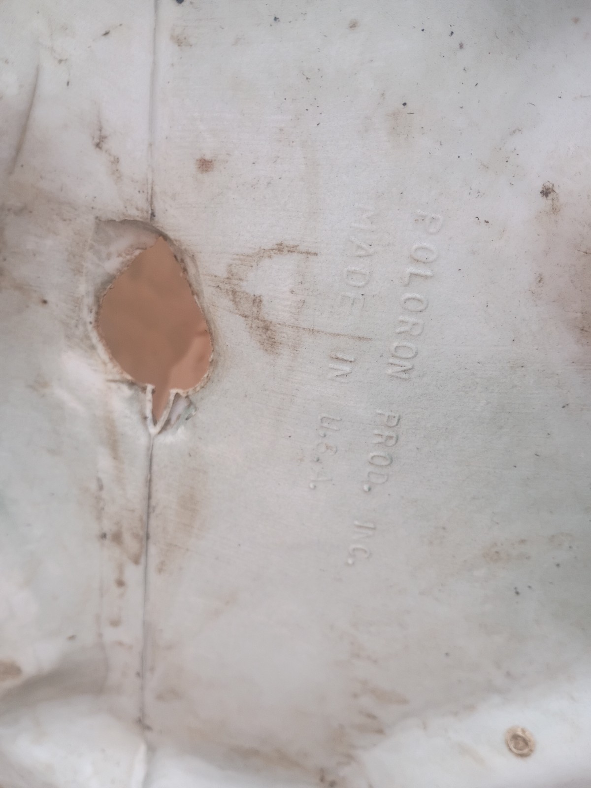 Vintage 45”T Poloron Whispering Santa With Toy Sack Blow Mold Christmas Decor