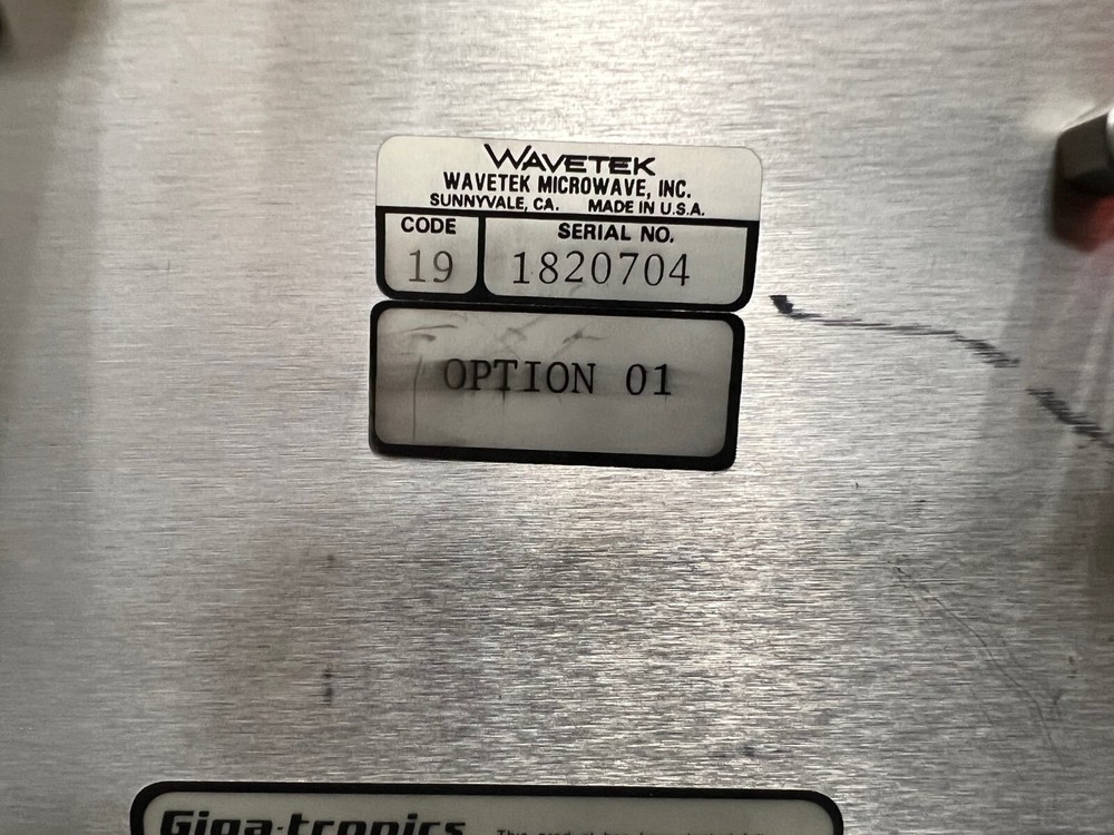 Gigatronic / Wavetek 8003 Precision Scalar Network Analyzer, Calibrated w/ Data!