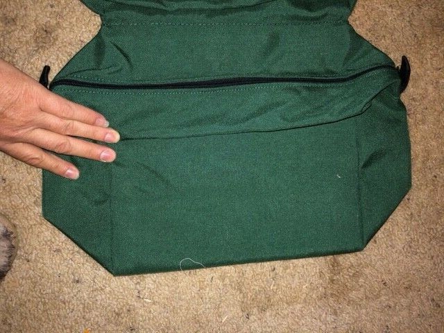 NEW GREEN OR BLUE NYLON CORDURA WESTERN CANTLE SADDLE BAGS 3 COMPARTMENT