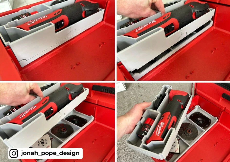 Milwaukee Packout Drawer Insert for M12 Multi Tool Fuel (Insert Only)