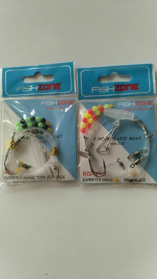 2 HOOK PLAICE BOAT RIG  SIZE 1/0