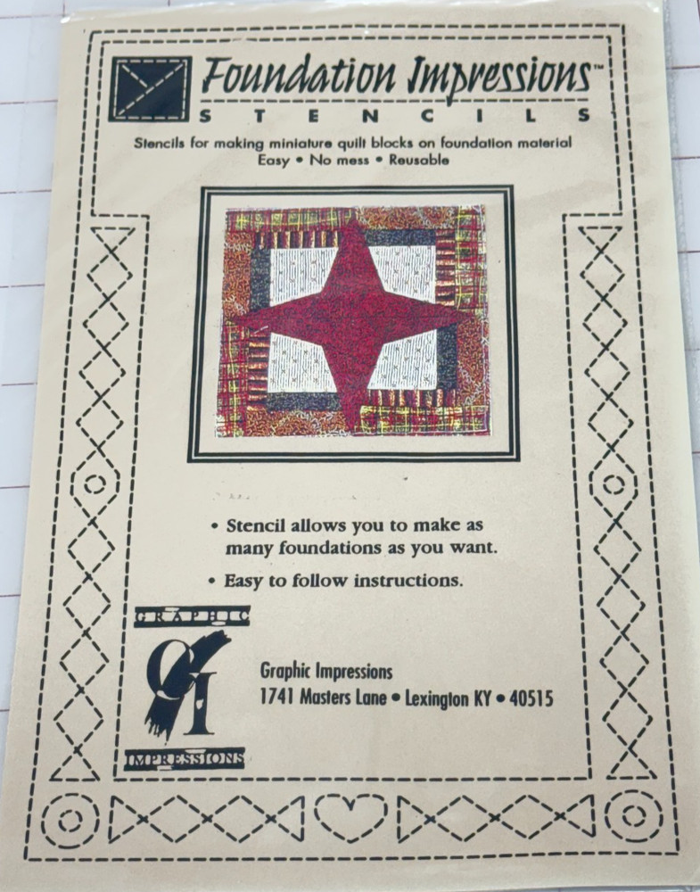 New Foundation Impressions Stencils Reusable Stencils