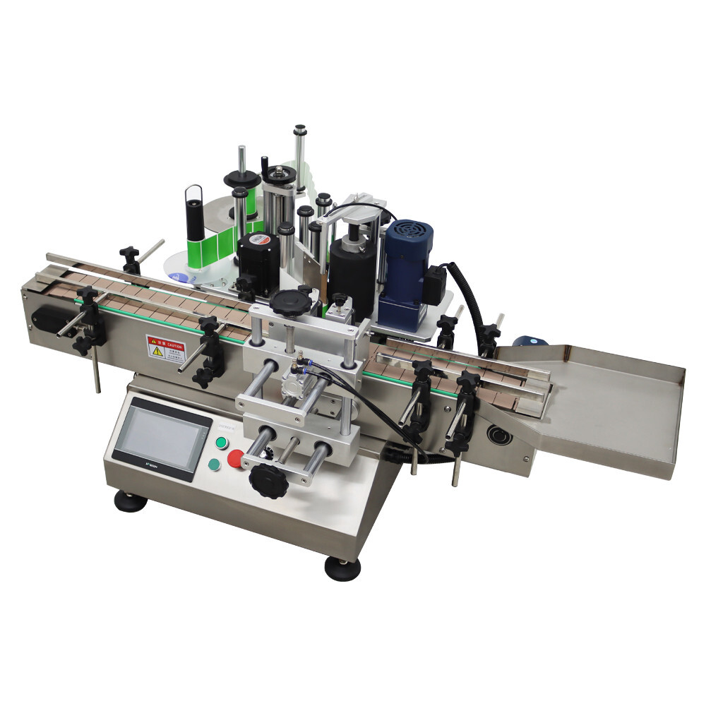 110V Automatic Desktop Conveyor Round Bottle High Speed Labeling Machine 1000W