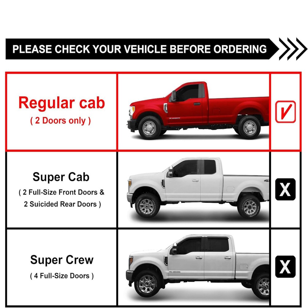 Steel Nerf Bars Compatible with 1999-2018 Chevy Silverado/GMC Sierra Regular Cab