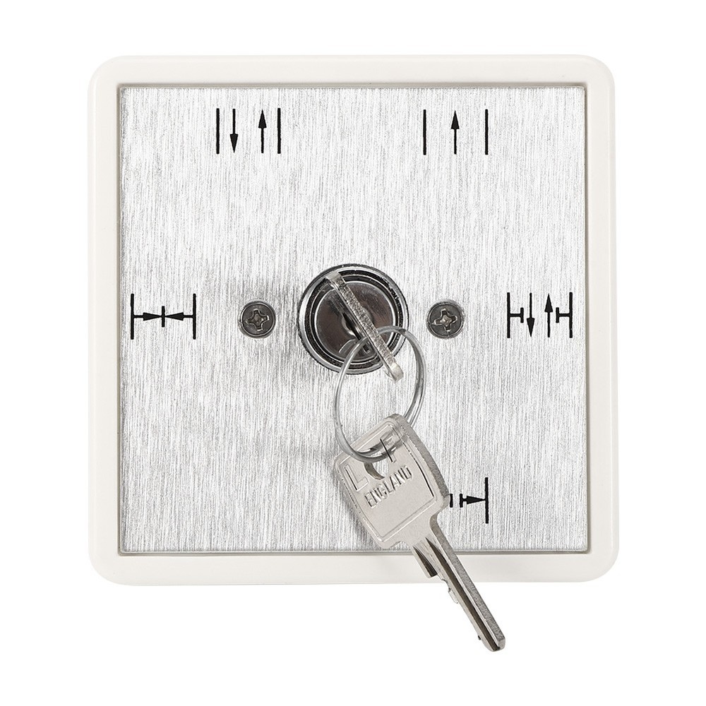 5 Position Key Switch For Automatic Doors Durable Aluminium Panel