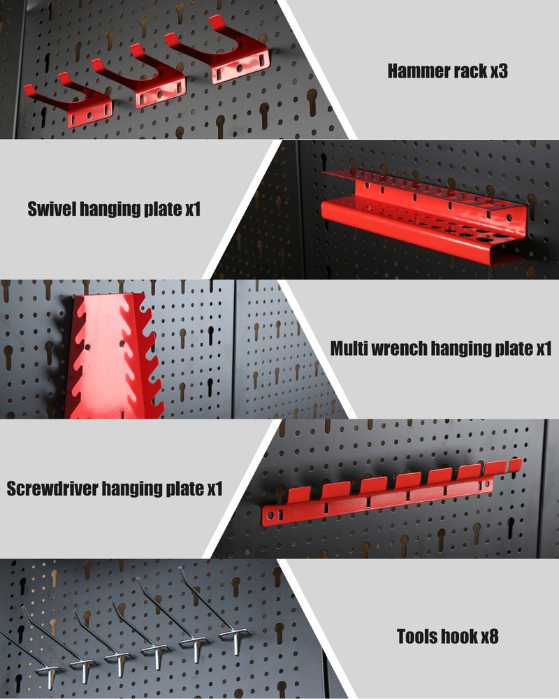 EXCITED WORK Work Bench,Hook Kit for Home Workshop Storage Tool and DIY Projects