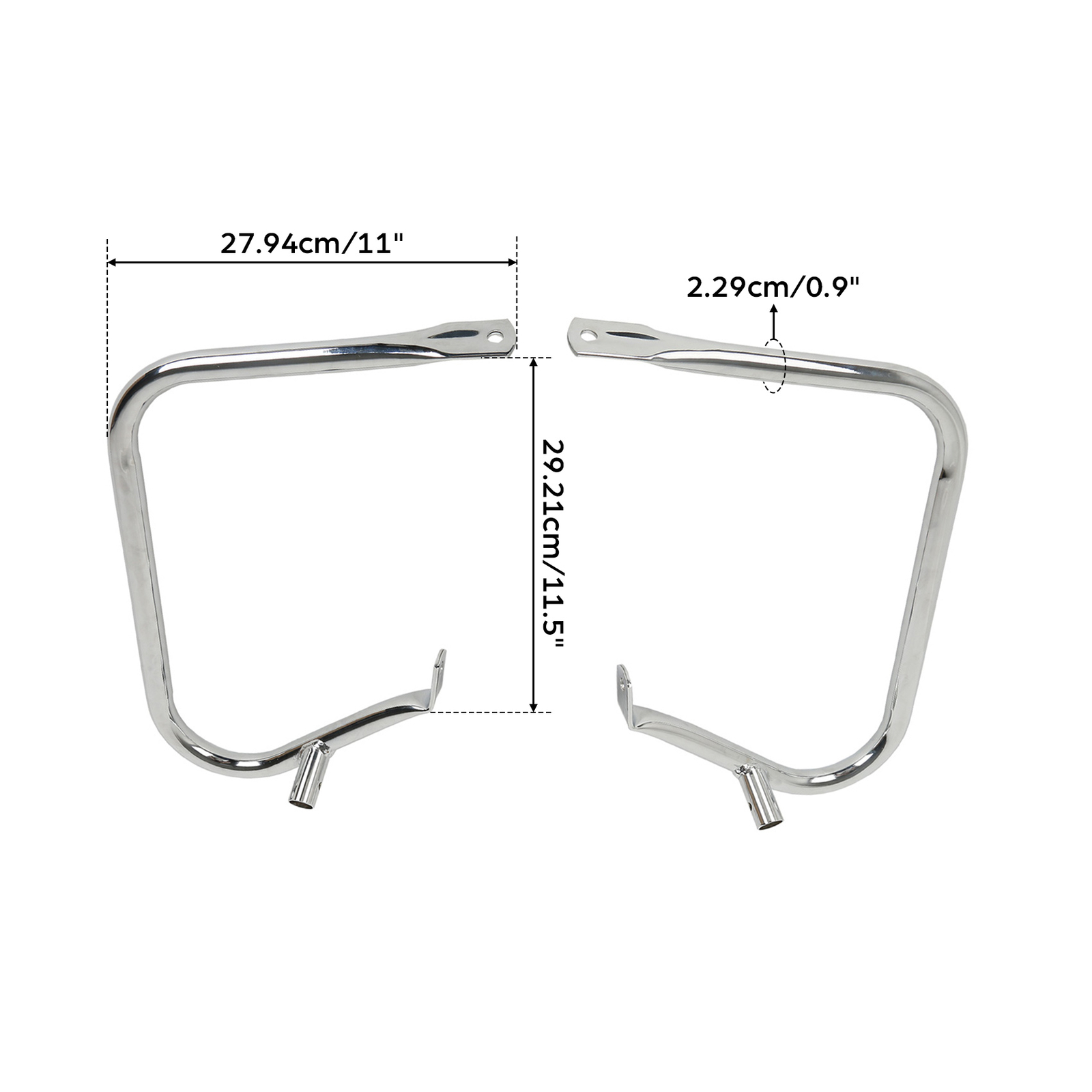 Chrome Hard Saddlebag Guards Bracket Fit For Harley Electra Road Glide 1997-2013