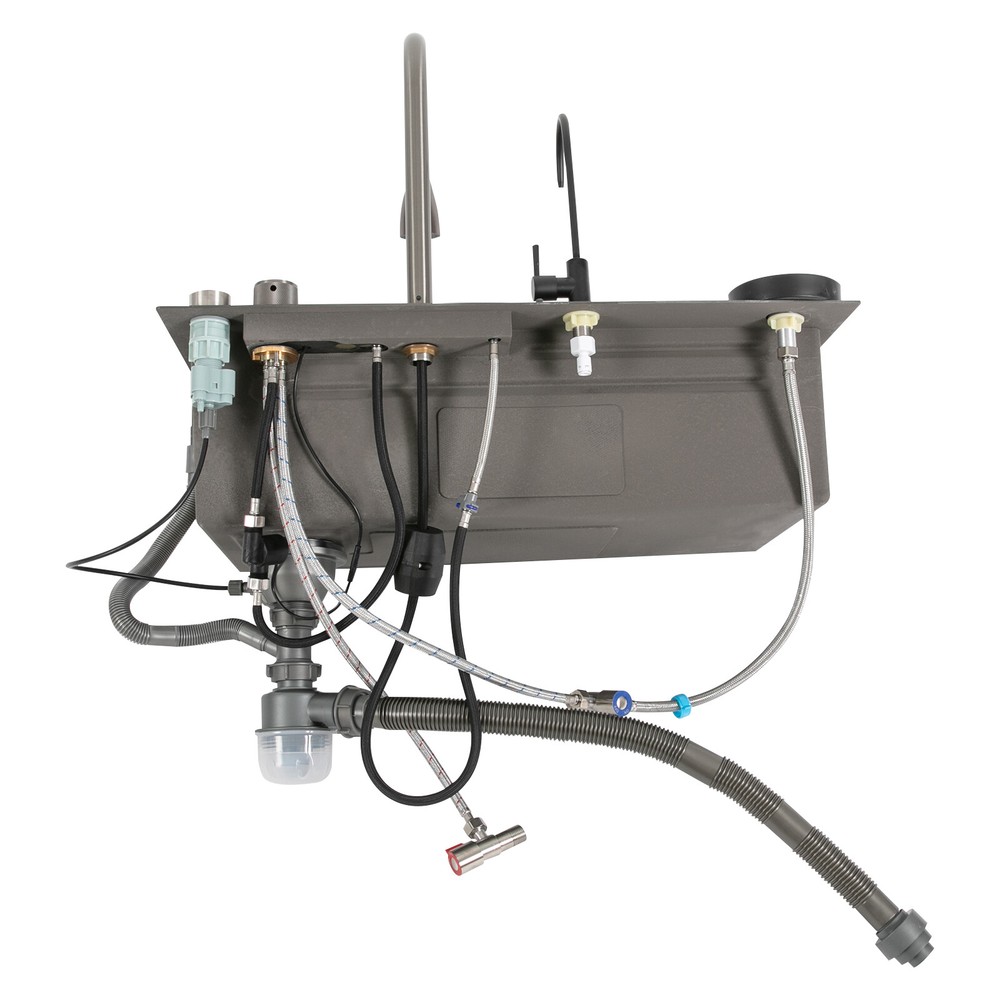 Multifunctional Digital Display Sink Workstation Kitchen Sink w/Pull-Out Faucet