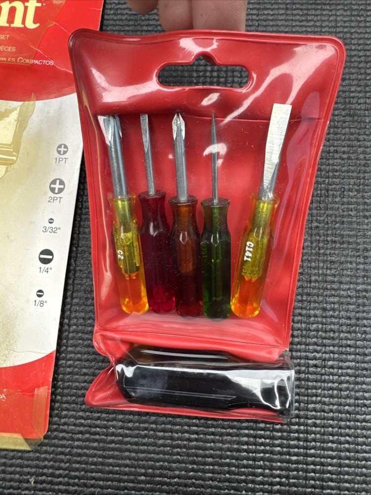 Crescent Tools USA 6pc Compact Screwdriver Set Rare CS-88V Cooper Tools NOS