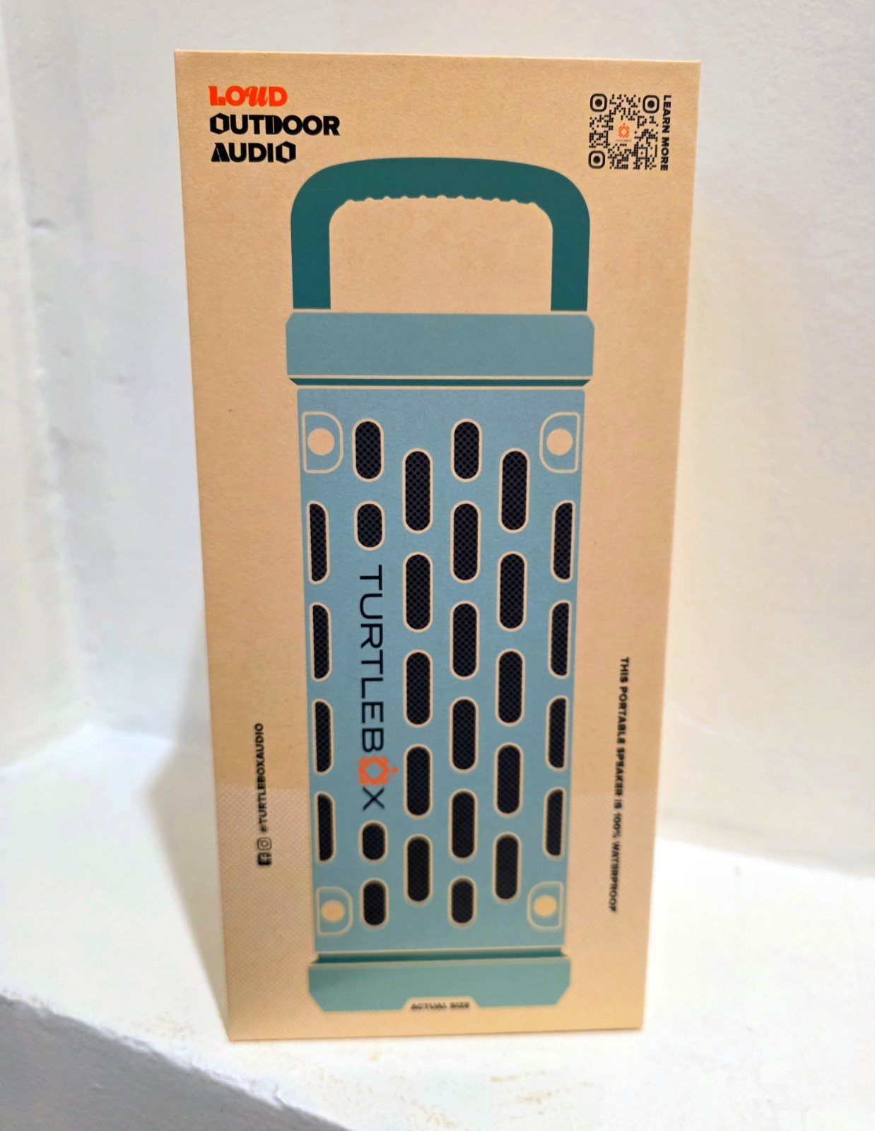 🔥TURTLEBOX RANGER🔥RIVER ROCK, NIB SEALED, WATERPROOF, BLUETOOTH. PORTABLE