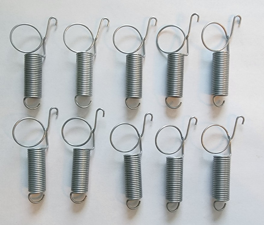 10 Pack Finger Loop Spring with Hook.  Rabbit Hutch Cage Latch.   Free Shipping