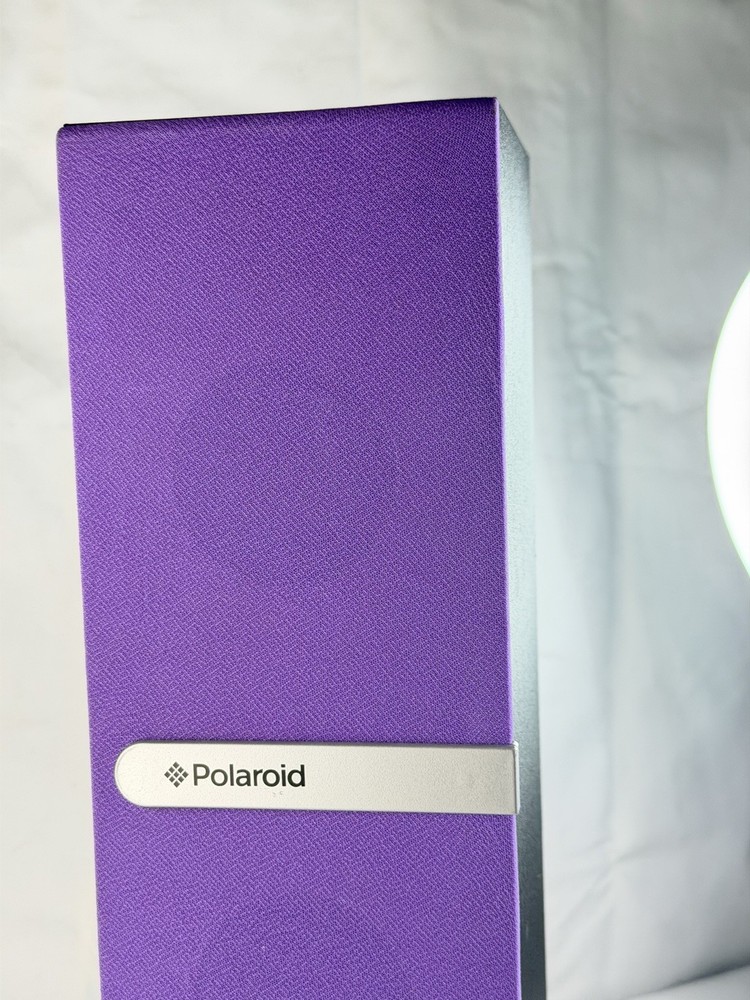 Polaroid Mini Bluetooth Tower Speaker Remote Rechargeable PURPLE Rare