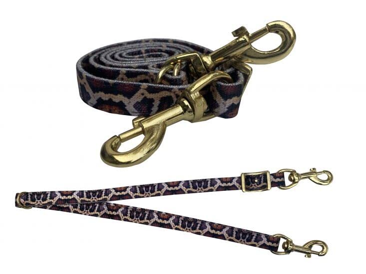 Showman Snake Print Nylon Tie Down Strap