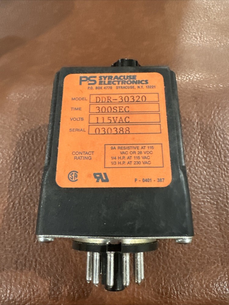PA SYRACUSE ELECTRONICS DDR-30320 115VAC #GLB-2-8