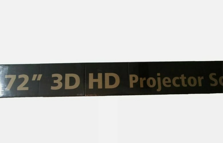 Galaxy Visual 72" 3D HD Projector Screen Self Lock MSRP $1849