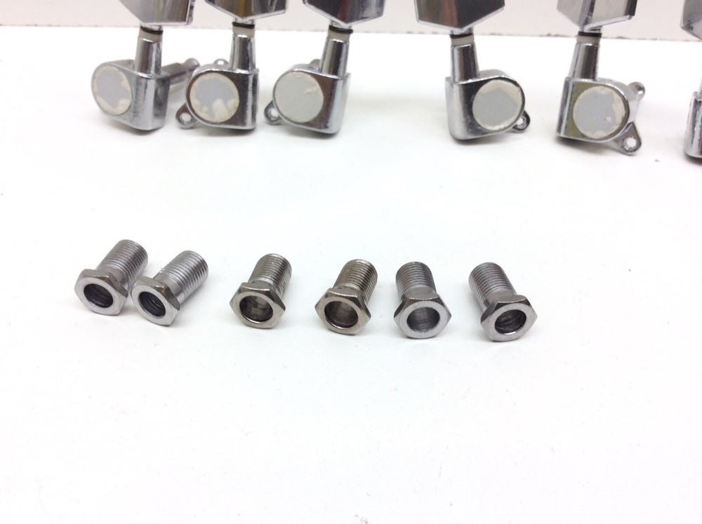 SumDirect Guitar String Tuning Pegs Tuner Machine Heads Knobs 3R3L 6 Pack Chrome