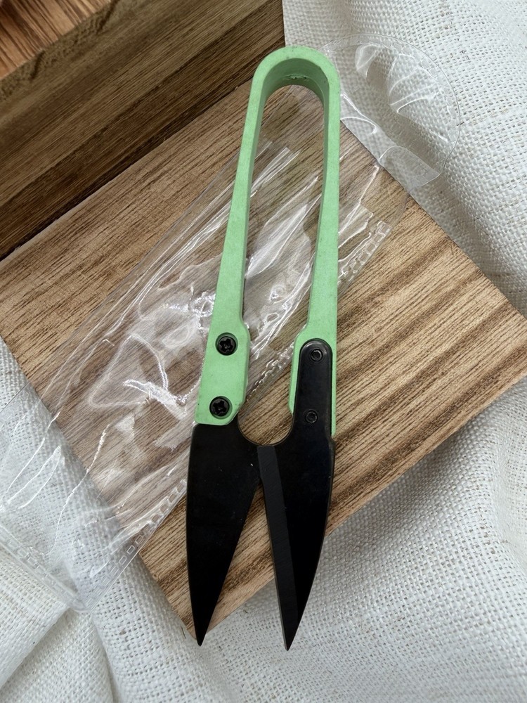 Mini Garden Snips Pruning Scissors Floral Trimming Shears Green Deadhead Tool