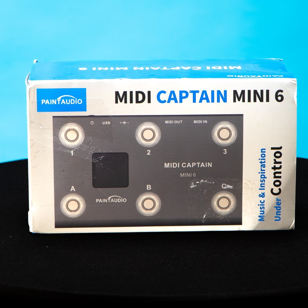 PaintAudio MIDI Captain Mini 6 MIDI Foot Controller Switcher USB Open Box Unused
