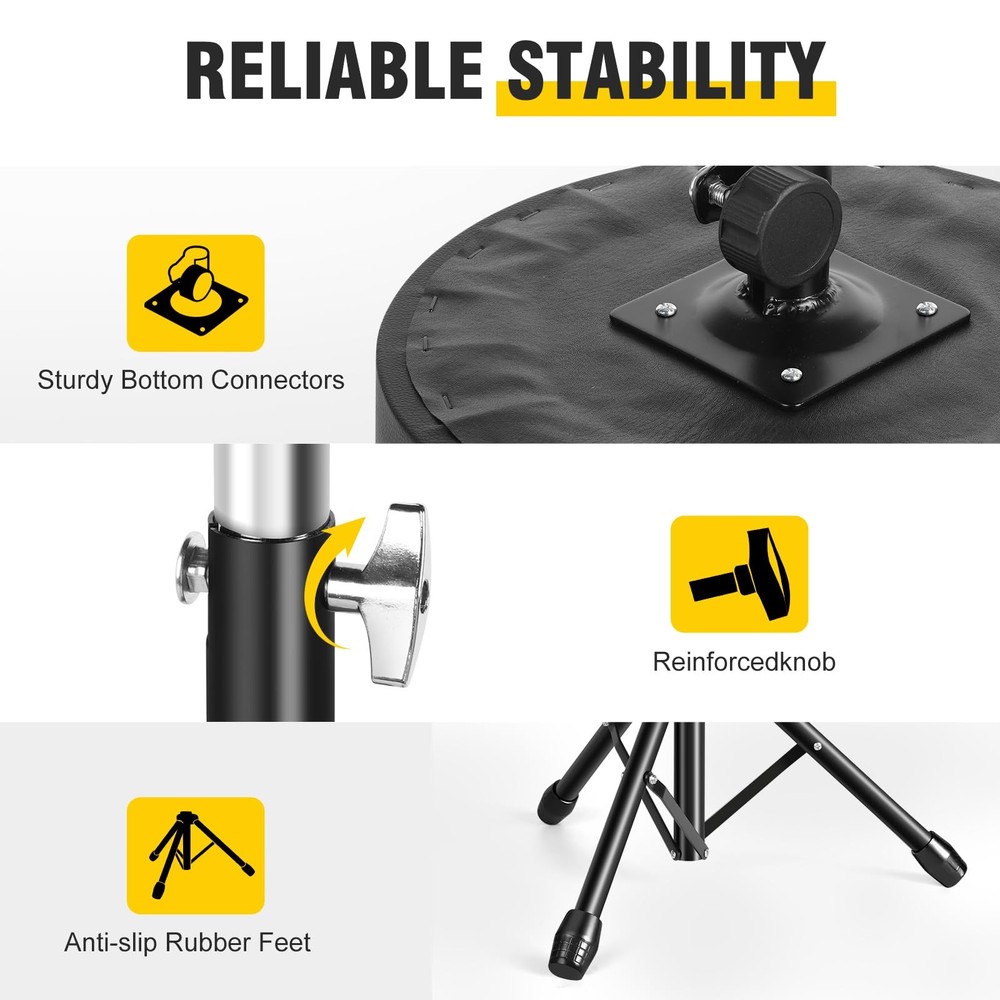 Drum Throne,Adjustable Stool Drum Universal Drum Throne Drummer Stool for Adu...