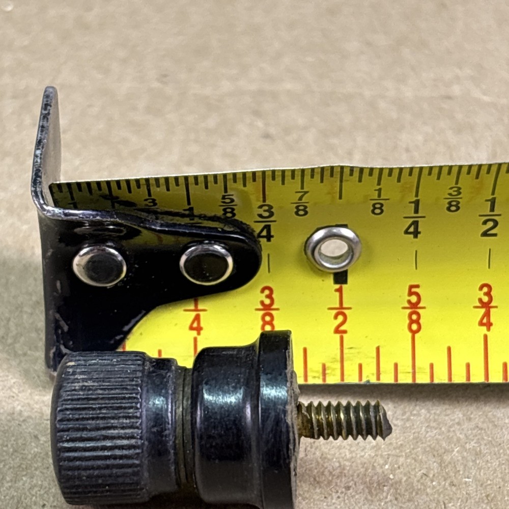(2) Black EBY Bakelite Binding Post 1920's Radios. 1 1/8 Inch In Length