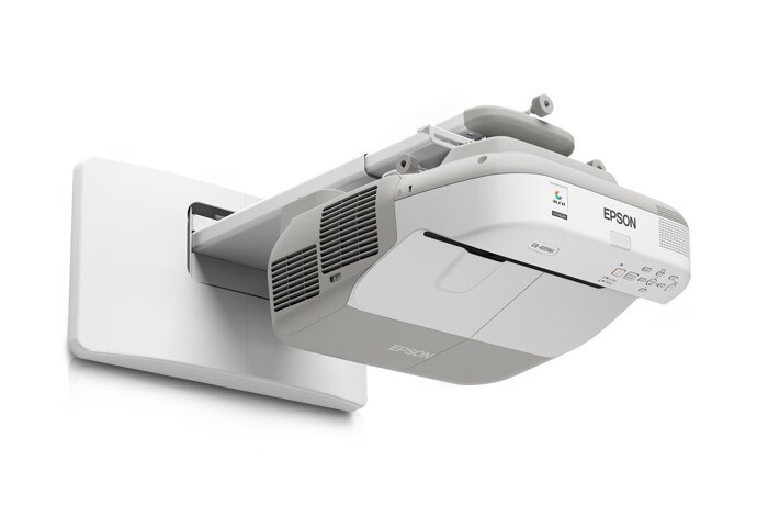 Epson Powerlite 475w Ultra-Short Throw Projector with Wall mount