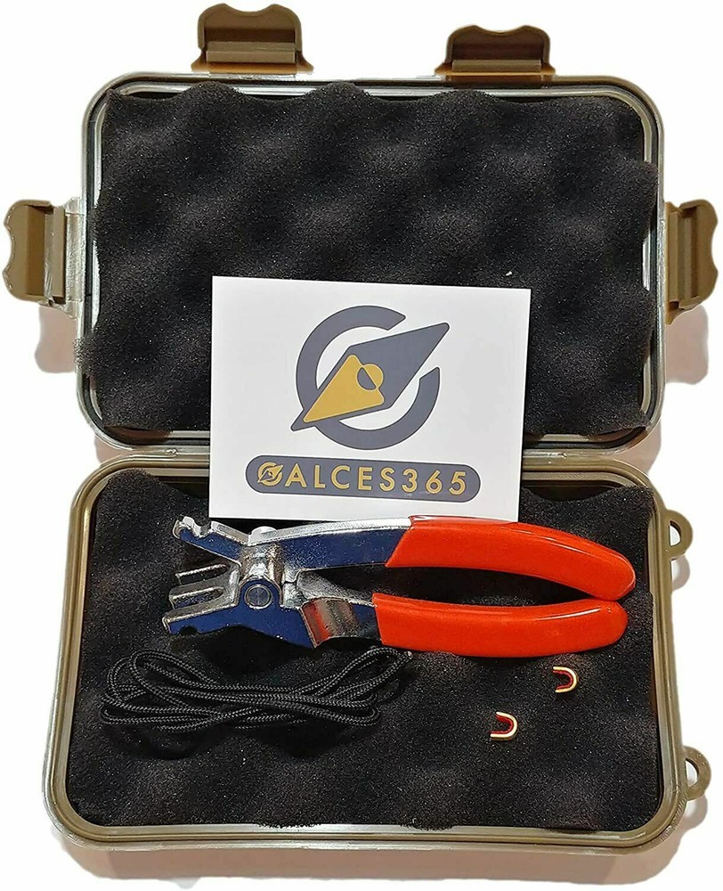 Calces365 Archery D Loop Plier with Case, 2 feet Dloop String, 2 Nock Points