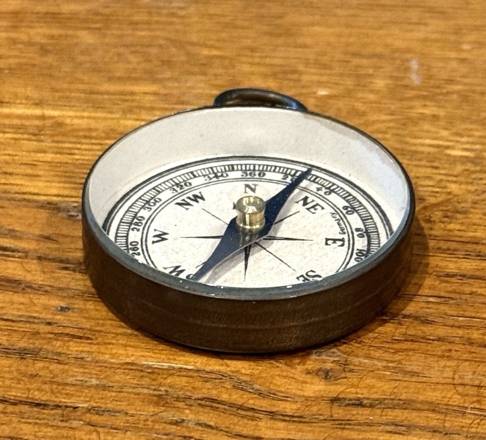 Vintage German Brass Pocket Compass