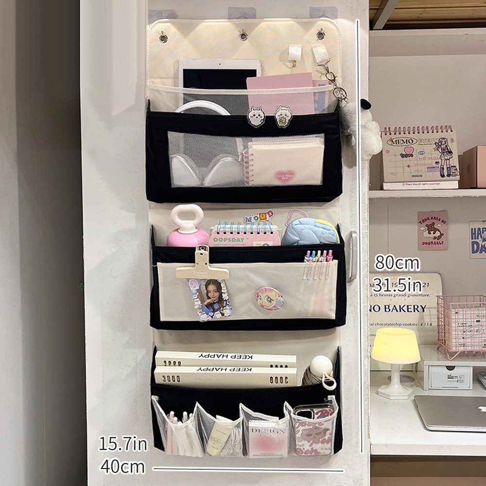 Foldable Hanging Organizer Storage Bag Space Saving Closet Multiple Pockets