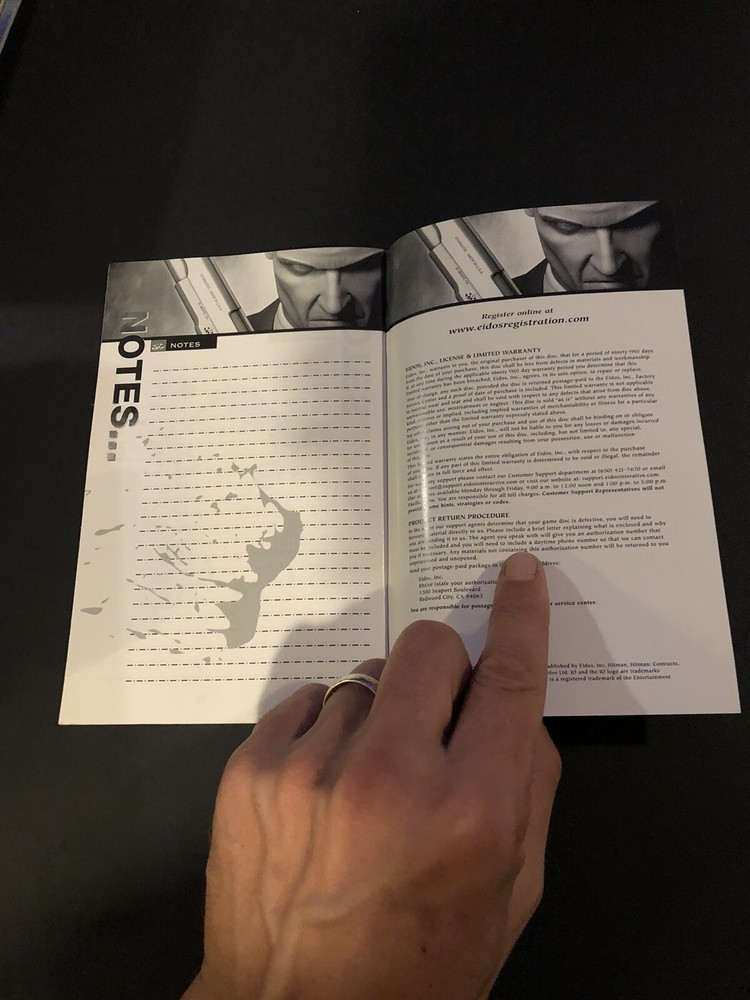 hitman contracts ps2 Manual Only