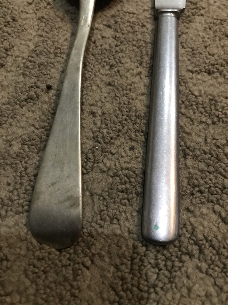 Vintage Military Spoon and Case Knife