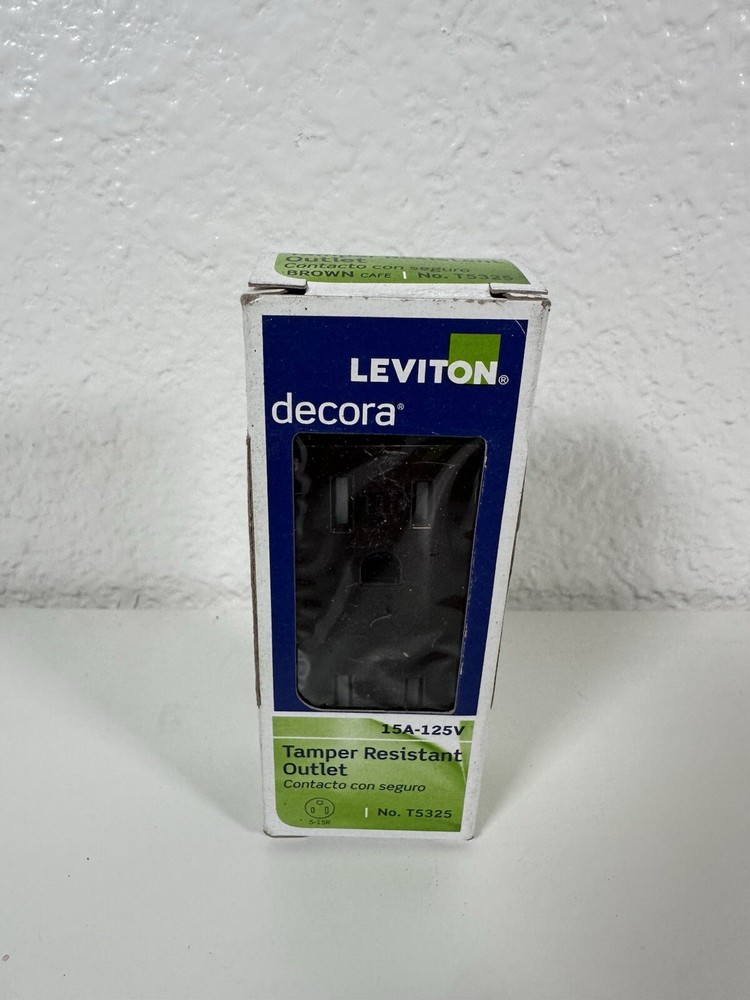 Leviton T5325 Brown Tamper Resistant Outlet