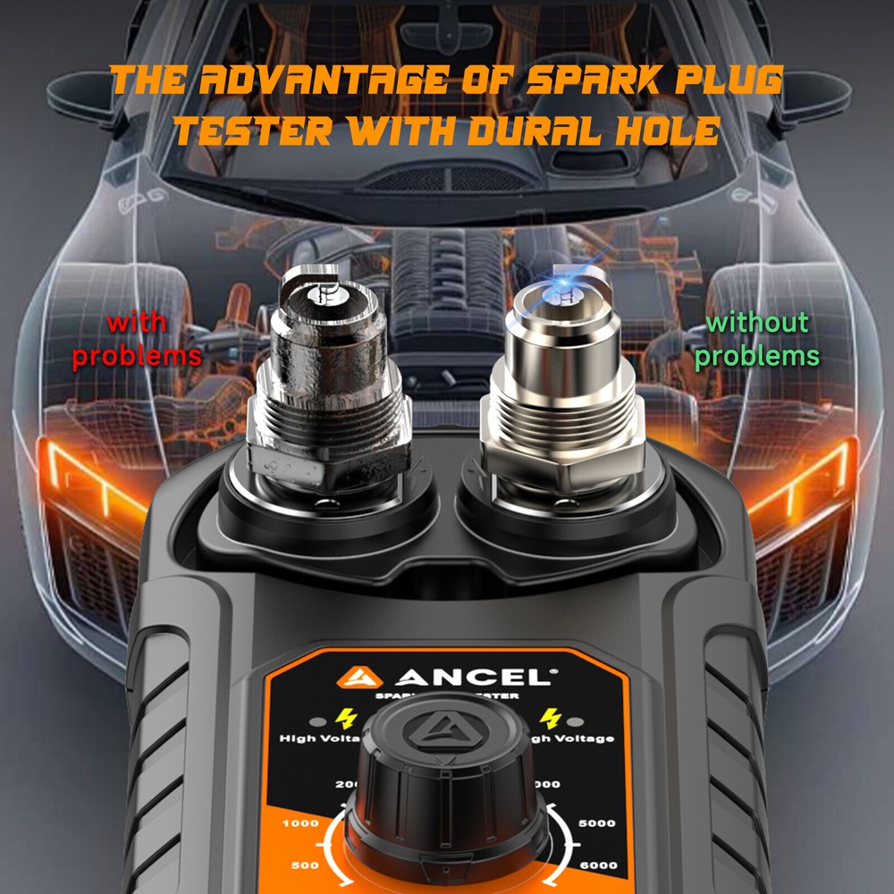 ANCEL SP21 Spark Plug Tester Auto Ignition System Tester Diagnostic Test Tool